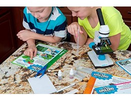 Omano Microscope Experiments and Science Activities for Kids “The Amazing Microscope Adventures” 5-Card Pack Book Alternative Home Classroom DIY Scientific Learning