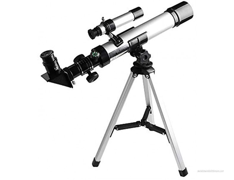 Telescope for Kids Focal Length 400mm Aperture 40mm400x40mm with Compass &Tripod& Finder Scope Refractor Portable Kids' Telescope and Beginners' Telescope for Exploring The Moon and Its Craters
