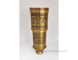 Victorian Marine Pirate Monocular Telescope for Kids & Adults Handheld Brass Telescope 25x30 Zoomable Portable Pirate Spyglass for Cruise Ship Travel Watching Games Hiking Hunting & Gift