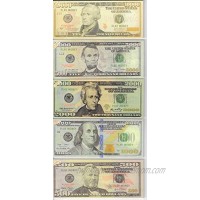 X10 EA. $10,00 5,000 2,000 1,000 500 BILLS PROP MONEY FAKE PLAY. NOT LEGAL TENDER size 2.25 x 5.25 inch.