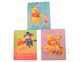 Disney Winnie the Pooh 3 Folder Set ~ Walking Hand in Hand Dance Time Forever Friends