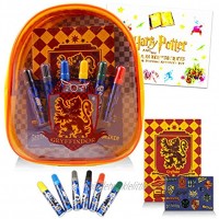Harry Potter Art Activity Bundle Gryffindor Art Supplies Bag with Harry Potter Notebook and Stickers Plus Magic Activity Kit Harry Potter School Supplies