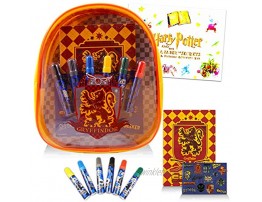 Harry Potter Art Activity Bundle Gryffindor Art Supplies Bag with Harry Potter Notebook and Stickers Plus Magic Activity Kit Harry Potter School Supplies