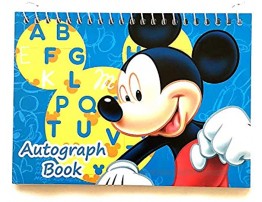 Party Favors Disney Mickey Mouse and Minnie Autograph Note Pads Book- 2 Pieces Assort Mickey & Minnie