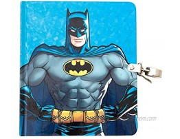 Playhouse DC Comics Batman Shiny Foil Lock & Key Lined Page Diary for Kids