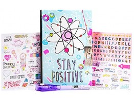 Project MC2 Light Up Diary with Invisible Ink by Horizon Group USA Keep Your Secret Diary Journal Safe Under Lock & Key Write using Invisible Ink Decorate with Stickers & More