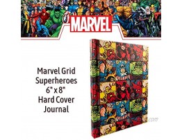 Silver Buffalo MV9150 Marvel Grid Superheroes Hard Cover Journal 6 x 8 inches