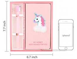 Unicorn Diary Notebook Gift Set for Girls Gifts for Girls of All Ages: 4 5 6 7 8 9 10 11 12 Blue