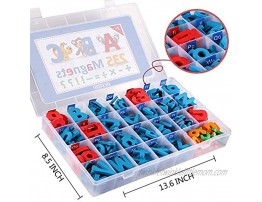235 Pcs Magnetic Letter Number with Magnet Board 2 Erasable Magnetic Pen and Storage Box Foam ABC Alphabet Gift for Refrigerator Fridge Classroom Toy for Toddler Kid Child Spelling & Learning Game