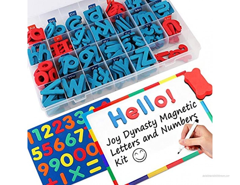 237 Pcs Magnetic Letters and Numbers with Magnetic Board and Storage Box Uppercase Lowercase Foam Alphabet Letters for Fridge Refrigerator ABC Magnets for Classroom Kids Learning Spelling