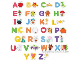Crayola ABC Matching Magnet Set for Kids – Alphabetical Letter for Toddlers – Comes with Magnetic Animal Toys for Extra Learning – Classroom and Home Education Spelling Learning Set – Storybook