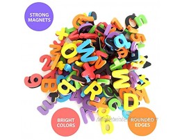 Deke 123 Pieces Magnetic Fridge Refrigerator Foam Letters Numbers & Symbols. Premium Large Foam Magnetics. for Kids Toddlers Preschool Letter Learning Spelling. in Canister Min Age: 36 Months