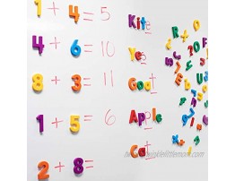 Educational Insights Multicolored Jumbo AlphaMagnets & MathMagnets Set of 100 Uppercase Letters Lowercase Letters Numbers & Math Symbols: Perfect for Homeschool & Classroom Ages 3+
