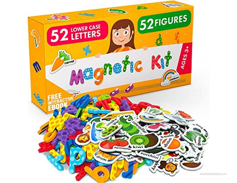 Foam Magnets and Magnetic Letters for Toddlers and Kids ABC Alphabet Magnets for Refrigerator and Dry Erase Board Baby Magnets for Fridge and Whiteboard Ideal for Kids!