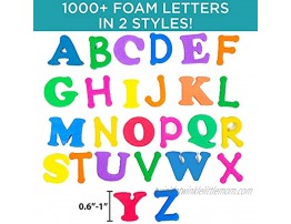 Horizon Group USA Adhesive Foam Alphabet Letters 1000+ Sticker Alphabet Letters Includes Letters A-Z 7 2 Fonts Capital Letters Self-Adhesive Multicolor 213066