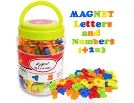 Magnetic Alphabet Letters and Numbers for Toddlers Magnets ABC 123 Fridge White Board Educational Toy Kit Preschool Learning Spelling Counting Include Plastic Uppercase Lowercase Math Symbols 78 Pcs