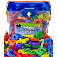 Magnetic Letters and Numbers – 72 Educational Refrigerator Fun Learning Plastic Magnets for Toddlers and Children – Great for Preschool Classroom Day Care and Home – by EduKids