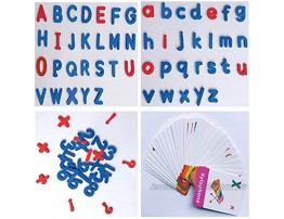 Magnetic Words and Letters，OUSL Preschool Learning Toys 238 Pcs Magnets Fridge Foam Letters Numbers Symbols Cards Kit