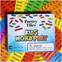 Rayliad Poetry Tiles 632 Piece Kids Word Play Kit Explore Reading Writing and Imaginations with Magnet Words for Your Refrigerator Includes Color-Coded Words and Phrases