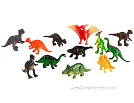 Big Mo's Toys 75 Piece Party Pack Mini Dinosaurs Plastic Mini Educational Dinosaur Animal Toys Fun Gift Party Giveaway