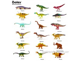 Boley 18 Pack 4 Authentic Dinosaur Set The Gosnell Model Educational Dinosaur and Mammoth Action Figure Toy Playset for Children Great As Dinosaur Toys and Birthday Party Favors!