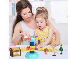 COGO MAN Little People Toys for Toddlers Amusement Park Techno Jump Crazy Sky Drop for Kids DIY Assembly Take Apart Toy STEM Learning Building Toys Best Gifts for Kids