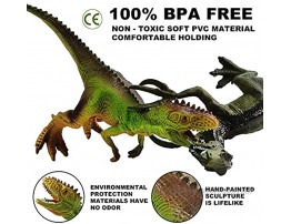 Dinosaur Toys for Boys 40 PCS Educational Realistic Dinosaurs Figures Include Large T-Rex Velociraptor Triceratops Trees & Storage Box Kids Toys Dinosaur Birthday Party Supplies for Boys & Girls