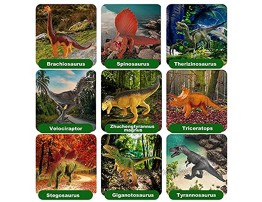 Dinosaur Toys for Boys 40 PCS Educational Realistic Dinosaurs Figures Include Large T-Rex Velociraptor Triceratops Trees & Storage Box Kids Toys Dinosaur Birthday Party Supplies for Boys & Girls