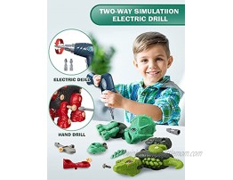 EduCuties Dinosaur Toys for Kids 3 Pack Take Apart Toys for Boys Girls Age 3-5 4-8 Construction Building Educational STEM Sets with Electric Drill for 3 4 5 6 7 8 Year Old Birthday Gifts