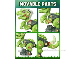EduCuties Dinosaur Toys for Kids 3 Pack Take Apart Toys for Boys Girls Age 3-5 4-8 Construction Building Educational STEM Sets with Electric Drill for 3 4 5 6 7 8 Year Old Birthday Gifts