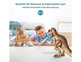 Forty4 Remote Control Dinosaur Toys T Rex Shooting Multifunction Roaring Spraying Lighting Realistic Tyrannosaurus Toys for Boys Girls Kids Toddlers,3,4,5,6,7 Ages
