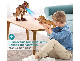 Forty4 Remote Control Dinosaur Toys T Rex Shooting Multifunction Roaring Spraying Lighting Realistic Tyrannosaurus Toys for Boys Girls Kids Toddlers,3,4,5,6,7 Ages