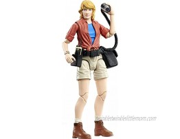 Jurassic World Amber Collection Dr. Ellie Sattler 6-in Action Figure Swappable Hands & Head Utility Belt & Radio Accessories Collectible Gift for 8 Years Old & Up