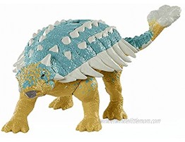 Jurassic World Roar Attack Ankylosaurus Bumpy Camp Cretaceous Dinosaur Figure with Movable Joints Realistic Sculpting Strike Feature & Sounds Herbivore Kids Gift 4 Years & Up