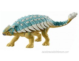 Jurassic World Roar Attack Ankylosaurus Bumpy Camp Cretaceous Dinosaur Figure with Movable Joints Realistic Sculpting Strike Feature & Sounds Herbivore Kids Gift 4 Years & Up