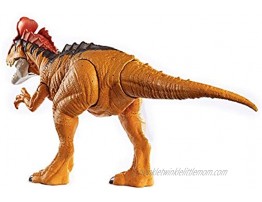 Jurassic World Sound Strike Cryolophosaurus Figure with Strike and Chomping Action Realistic Sounds Movable Joints Authentic Color and Texture; Ages 4 and Up