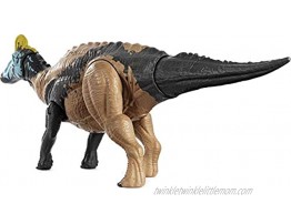Jurassic World Sound Strike Edmontosaurus Figure with Strike and Chomping Action Realistic Sounds Movable Joints Authentic Color and Texture; Ages 4 and Up