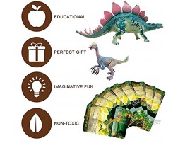 Manaror Realistic Colossal Dinosaur Figures Playset with Educational Booklet for Kids School Classroom Rewards Carnival Prizes Class Material and Birthday Presents8PCS