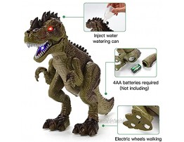 Remote Control Dinosaur Toys for Kids Toddlers Boys Girls RC Jurassic T Rex Attack Shooting Roaring Spraying Lighting Walking Tyrannosaurus Toys with Activity Play Mat Christmas Birthday Gifts