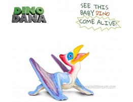 Safari Ltd. Dino Dana Baby Quetzalcoatlus Dinosaur Toy Figure with Egg Includes 3D Augmented Reality Play with Dino Dana App Non-Toxic and BPA Free
