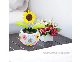 ADJ Solar Powered Dancing Flower Toy Swinging Dancer Toy Fashion Solar Automatic Swing Flowerpot No Battery Required Car Decoration for Office Desk & Car Decor