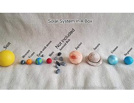 Art of Gold Ready-to-Paint Solar System Hand-Crafted Hard Maple Wood DIY Kit for Planetarium Science Project | Educational Toy Home School Science Kits & Toys for Children