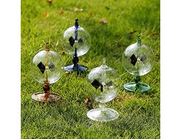 DANAMAN Crookes Radiometer Handmade Solar Power Glass Windmill with 4 Spinning Vanes Desk Toys for Home Office Decoration Gift Detecting Sunlight & Science EducationWhite
