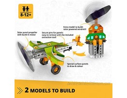 Engino Academy of Steam Toys | Solar Plane: Harnessing Solar Energy STEM Building Toy & Learning Activities & Experiments | Perfect for Home Learning Multi STEAMXF11
