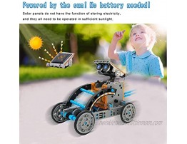 ESSAJOY STEM 12-in-1 Solar Power DIY Building Kit Solar Robot Kit for Kids Educational Science Building Toys-Powered by Solar for Age 8-12 Boys Girls Kids Teens and Science Lovers Blue