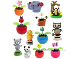 Fruit Bowls Car Decoration Blind Box Combination Set Including 4 Various Dancing Solar Toy Flowers Ladybugs Pandas Etc. Color : Default