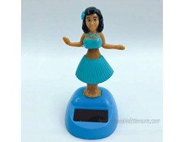 homozy Solar Powered Dancing Toy Hula Girl Hawaiian Luau