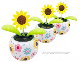 isilky Solar Powered Dancing Flower Decoration Gift Swinging Dancer Toy No Battery Required Car Decor Kids Toys Gift
