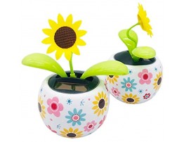 isilky Solar Powered Dancing Flower Decoration Gift Swinging Dancer Toy No Battery Required Car Decor Kids Toys Gift