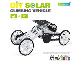 MIMIVIVA Smart Climbing Vehicle Educational STEM Learning Toy Assembly Kit Solar Powered Mechanical Circuit Building 4WD Robotic Motor Car Set for Science Project Engineering Birthday